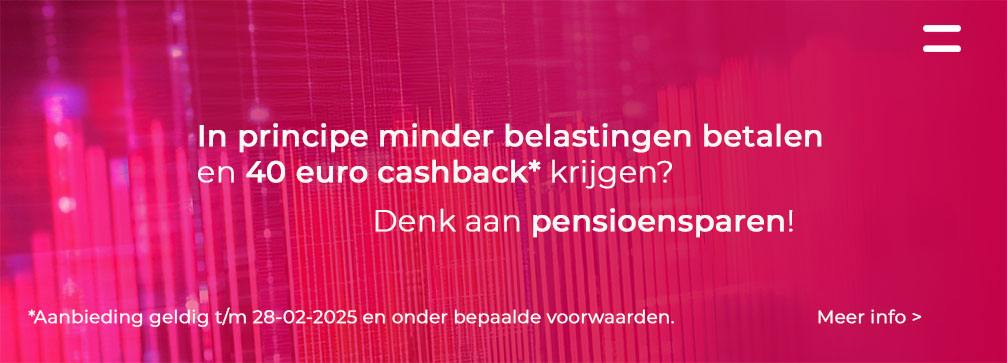 40 euro cashback met pensioensparen